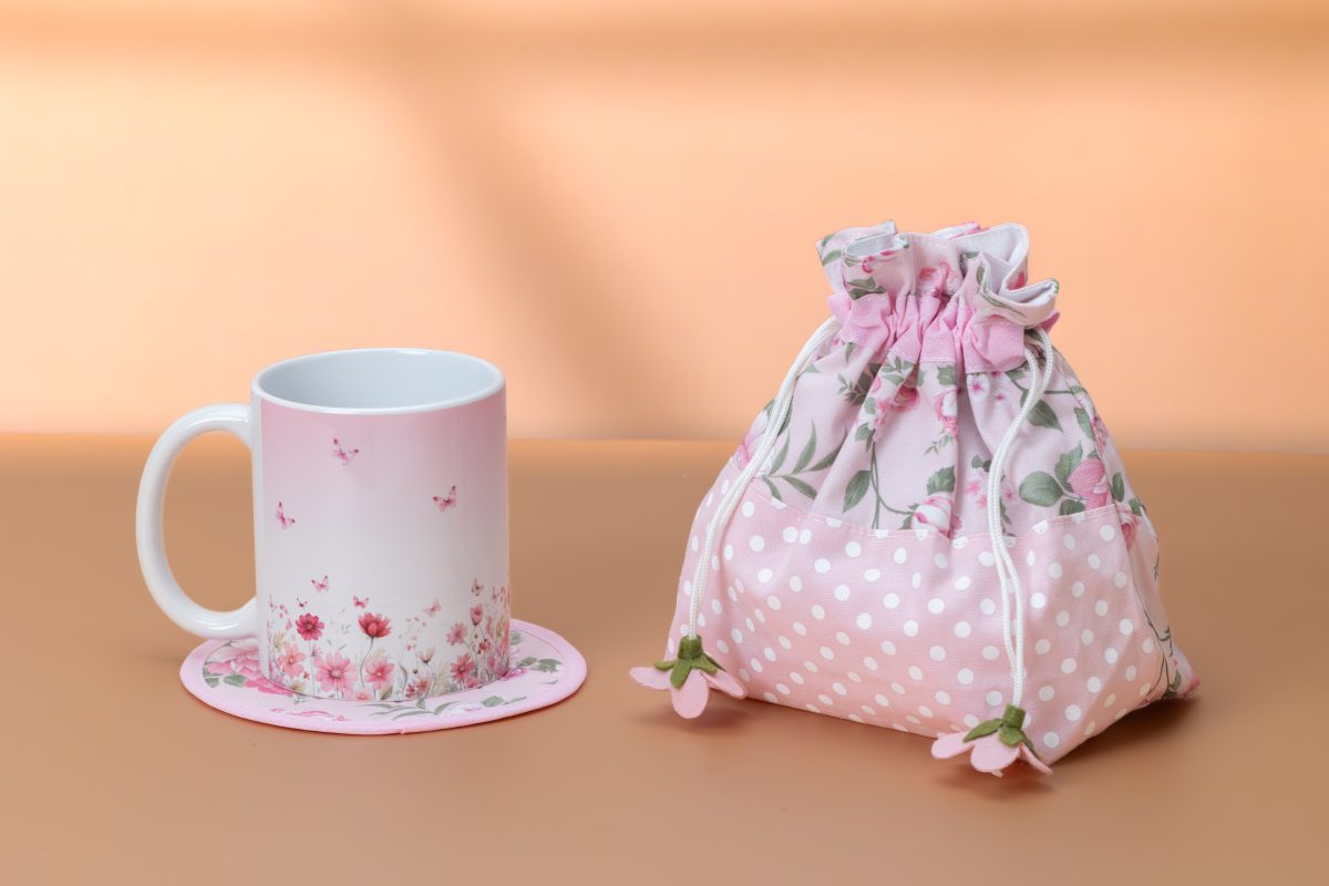 Mug & Bag Set - Pink - Image 1