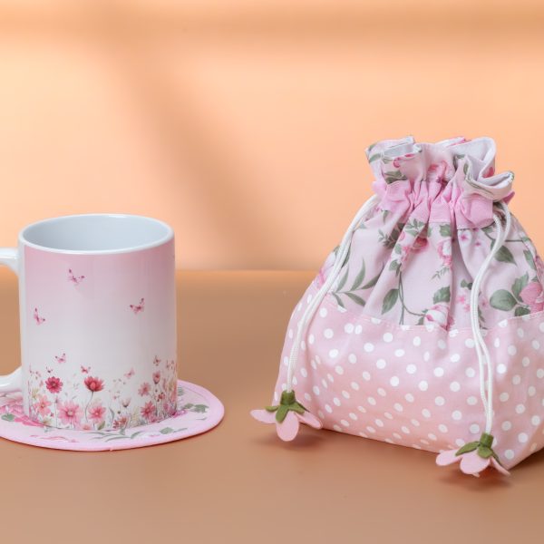 Mug & Bag Set - Pink