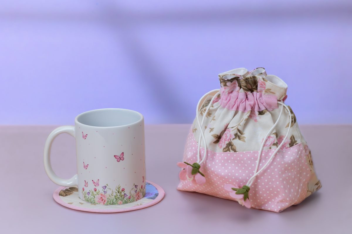 Mug & Bag Set - Pink - Image 1