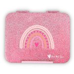 Bento (L) - Sparkle Pink Rainbow Love