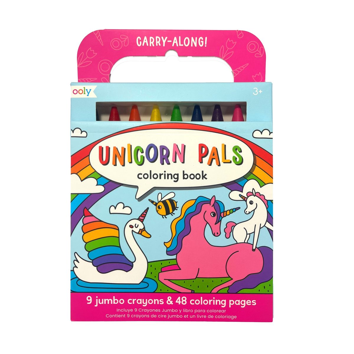 Crayon & Coloring Book - Unicorn Pals - Image 1